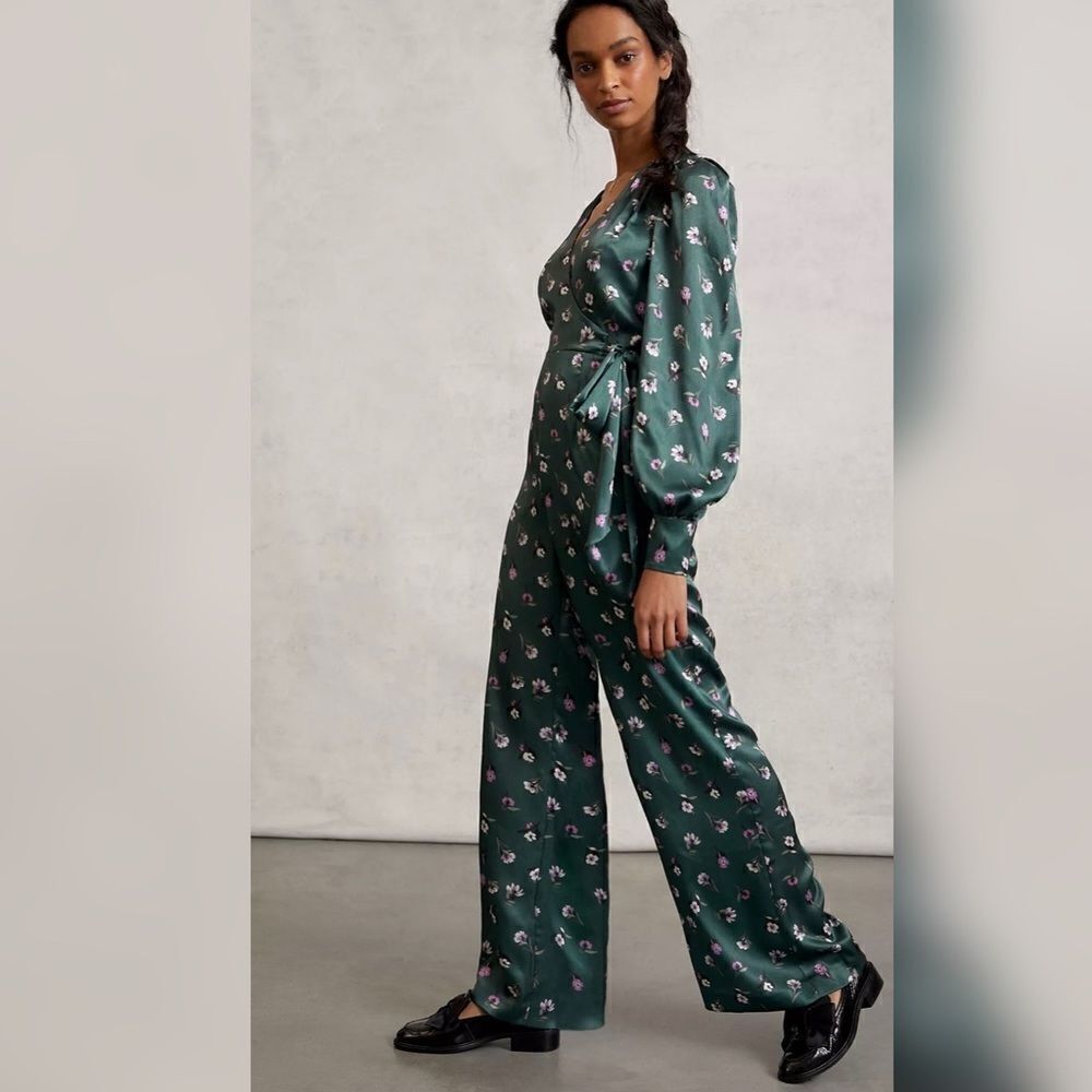 Anthropologie - ML Monique Lhuillier Lorelei Floral Jumpsuit